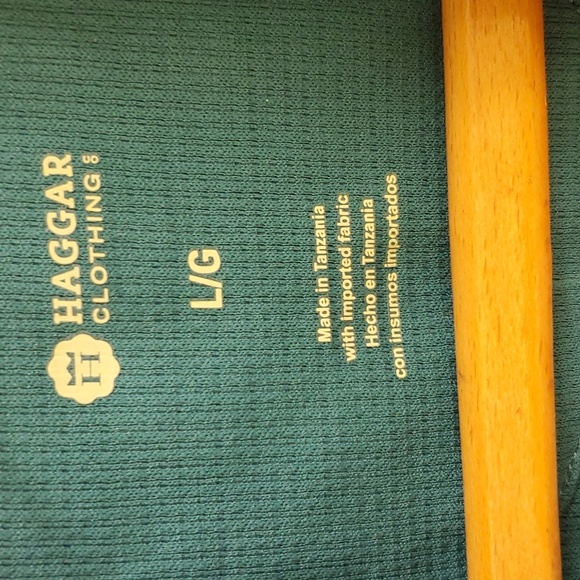 Nwt Haggar clothing short sleeves men's t-shirt size L - Picture 7 of 8